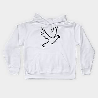 Christian Bird Pigeon Dove Kids Hoodie